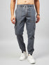 Men's Dark Grey Denim Cargo Jogger