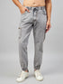 Men's Light Grey Denim Cargo Jogger