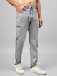Men's Light Grey Denim Cargo Jogger