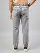 Men's Light Grey Denim Cargo Jogger