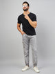 Men's Light Grey Denim Cargo Jogger