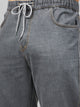 Men's Dark Grey Denim Cargo Jogger