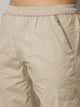 Men's Light Brown Cotton Three Fourth Shorts