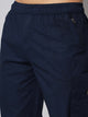 Men's Navy Blue Cotton Three Fourth Shorts