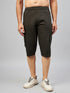 Men's Green Cotton Three Fourth Shorts