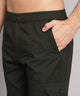 Men's Dark Green Cotton Three Fourth Shorts