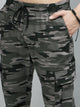 Men's Camouflage Grey Cotton Cargo Trousers