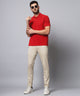 Men's Relaxed Beige  Pure Cotton Trousers