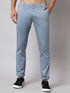 Men's Grey Pure Cotton Trousers