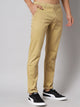 Men's Light Brown Pure Cotton Trousers