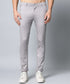 Men's Relaxed Light Grey Pure Cotton Trousers