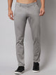 Men's Light Grey Pure Cotton Trousers