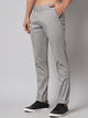 Men's Light Grey Pure Cotton Trousers