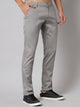 Men's Light Grey Pure Cotton Trousers