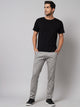 Men's Light Grey Pure Cotton Trousers