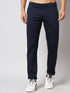 Men's Navy Blue Pure Cotton Trousers