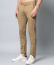 Men's Relaxed Light Brown Pure Cotton Trousers