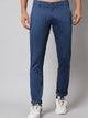 Men's Blue Pure Cotton Trousers