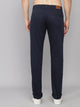 Men's Relaxed Navy Blue Pure Cotton Trousers