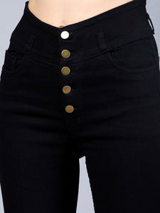 Women's Black Slim Fit Jeans