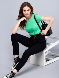 Women's Black Slim Fit Jeans