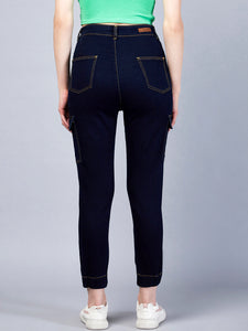 Women's Blue Denim Cargo