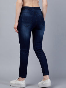 Women's Blue Slim Fit Jeans