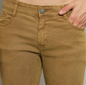 Men's Light Brown Relax Fit Jeans