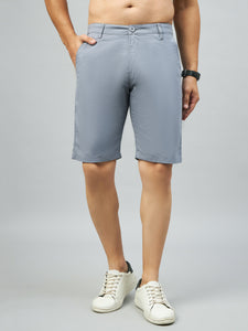 Men's Grey Cotton Shorts