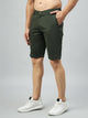 Men's Dark Green Cotton Shorts