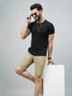 Men's Light Brown Cotton Shorts