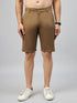 Men's Brown Cotton Shorts
