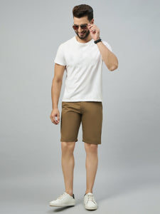 Men's Brown Cotton Shorts
