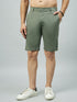 Men's Green Cotton Shorts