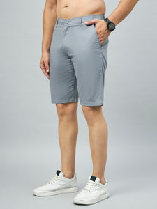 Men's Grey Cotton Shorts