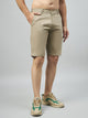 Men's Light Khaki Cotton Shorts