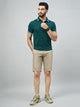 Men's Light Khaki Cotton Shorts