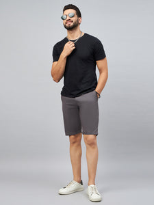 Men's Medium Grey Cotton Shorts