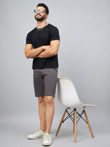 Men's Medium Grey Cotton Shorts