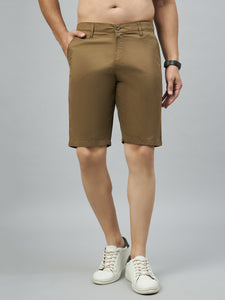 Men's Mustard Cotton Shorts