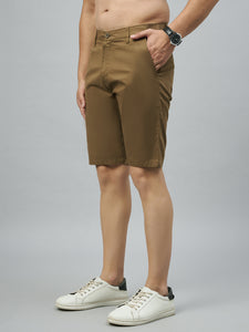 Men's Mustard Cotton Shorts