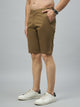 Men's Mustard Cotton Shorts