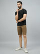 Men's Mustard Cotton Shorts