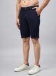 Men's Navy Blue Cotton Shorts