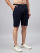 Men's Navy Blue Cotton Shorts