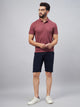 Men's Navy Blue Cotton Shorts