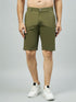 Men's Olive Green Cotton Shorts