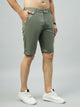 Men's Pastel Green Cotton Shorts