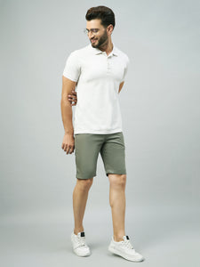 Men's Pastel Green Cotton Shorts