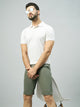 Men's Pastel Green Cotton Shorts